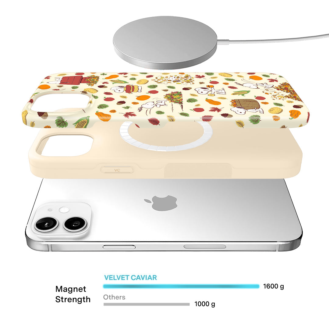 Snoopy Autumn Leaves iPhone Case