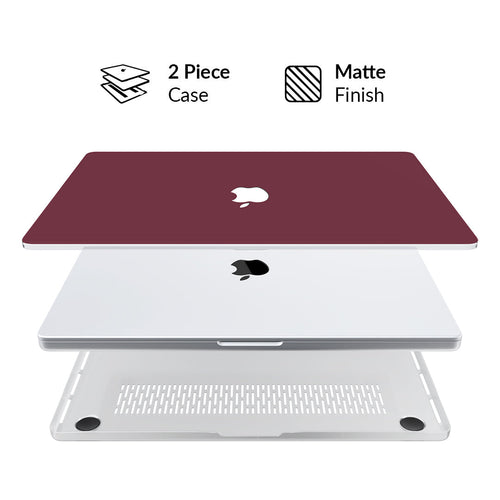 Burgundy 1990 MacBook Case
