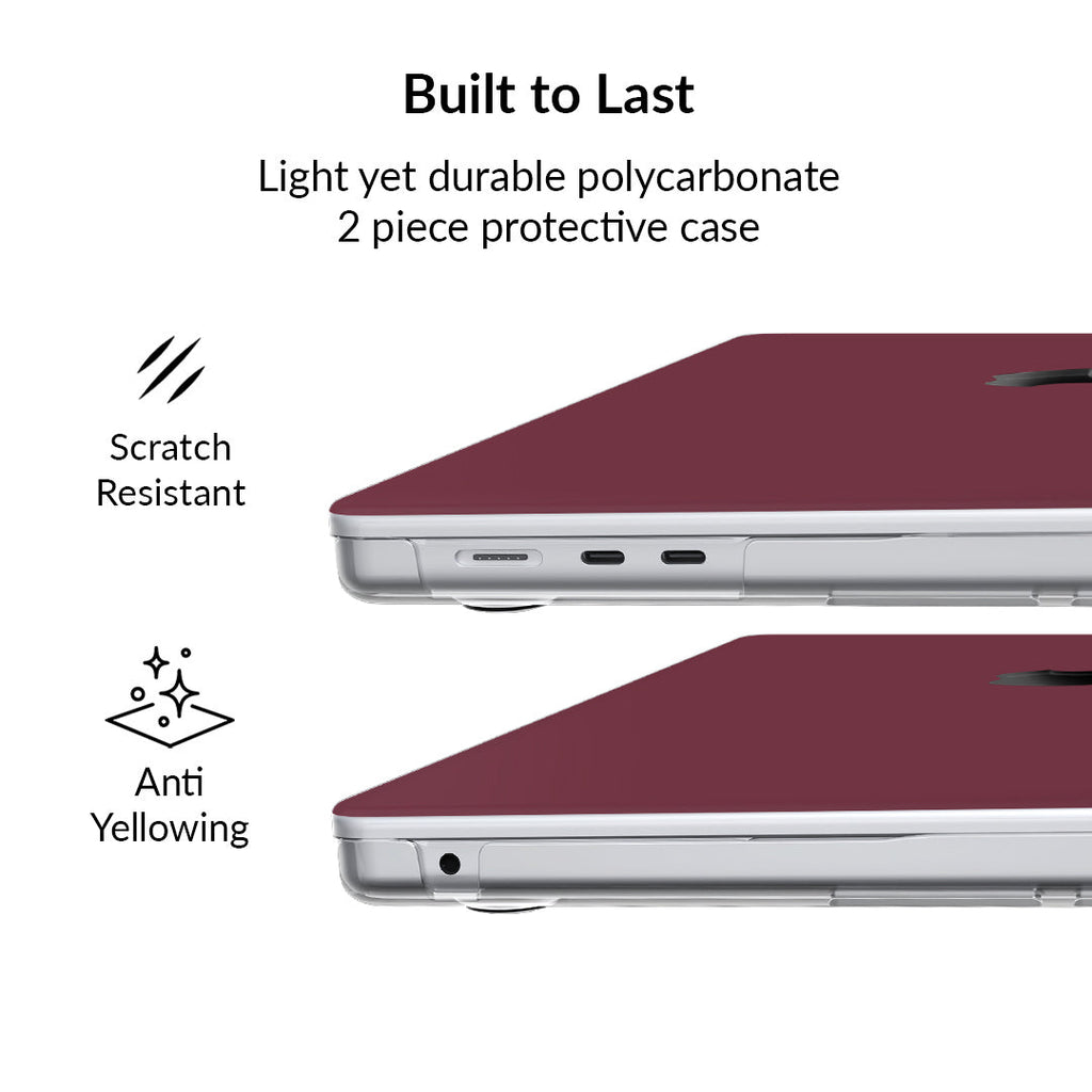 Burgundy 1990 MacBook Case