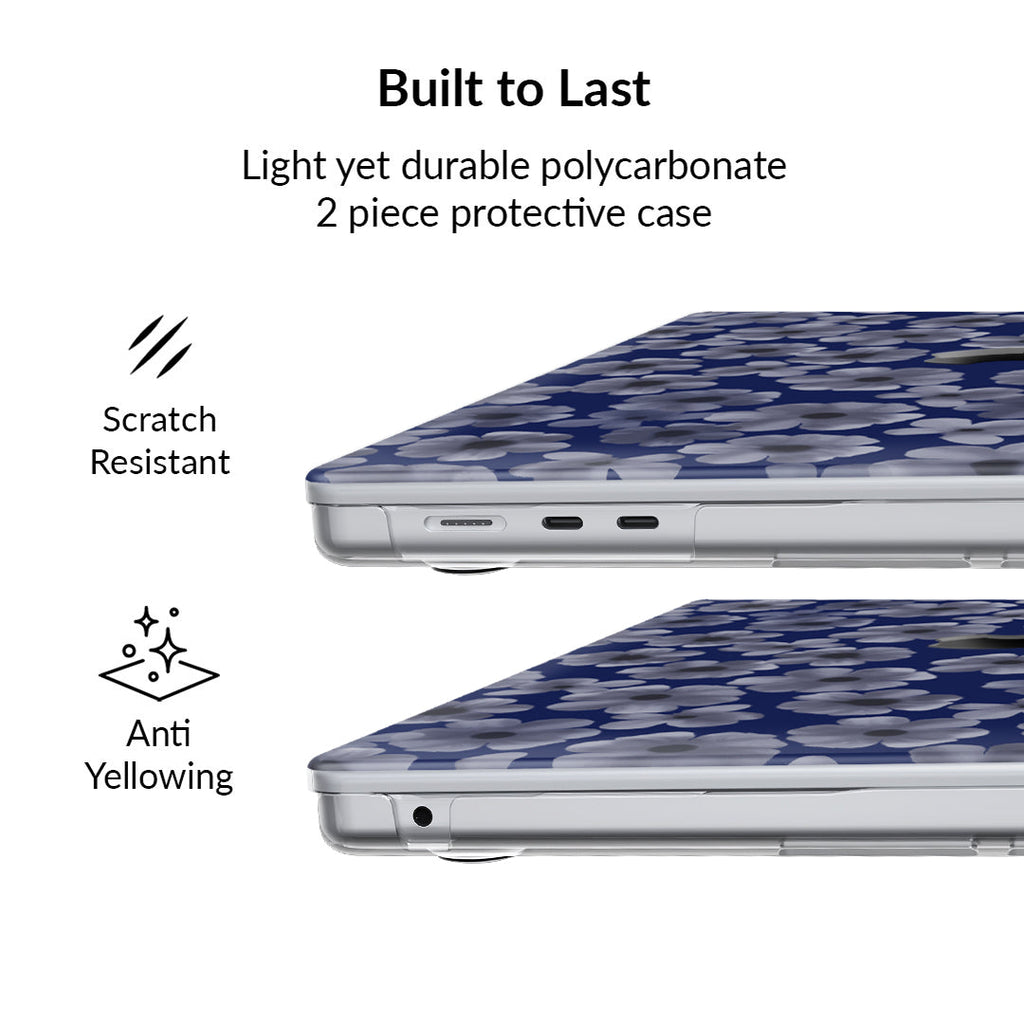 Midnight Blossom MacBook Case