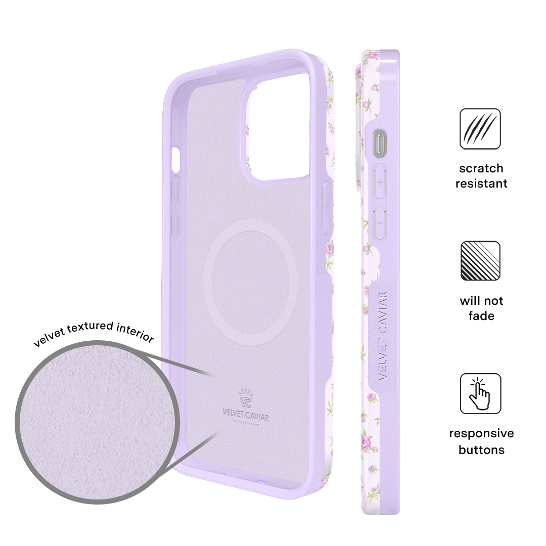 Dainty Lilac Floral iPhone Case