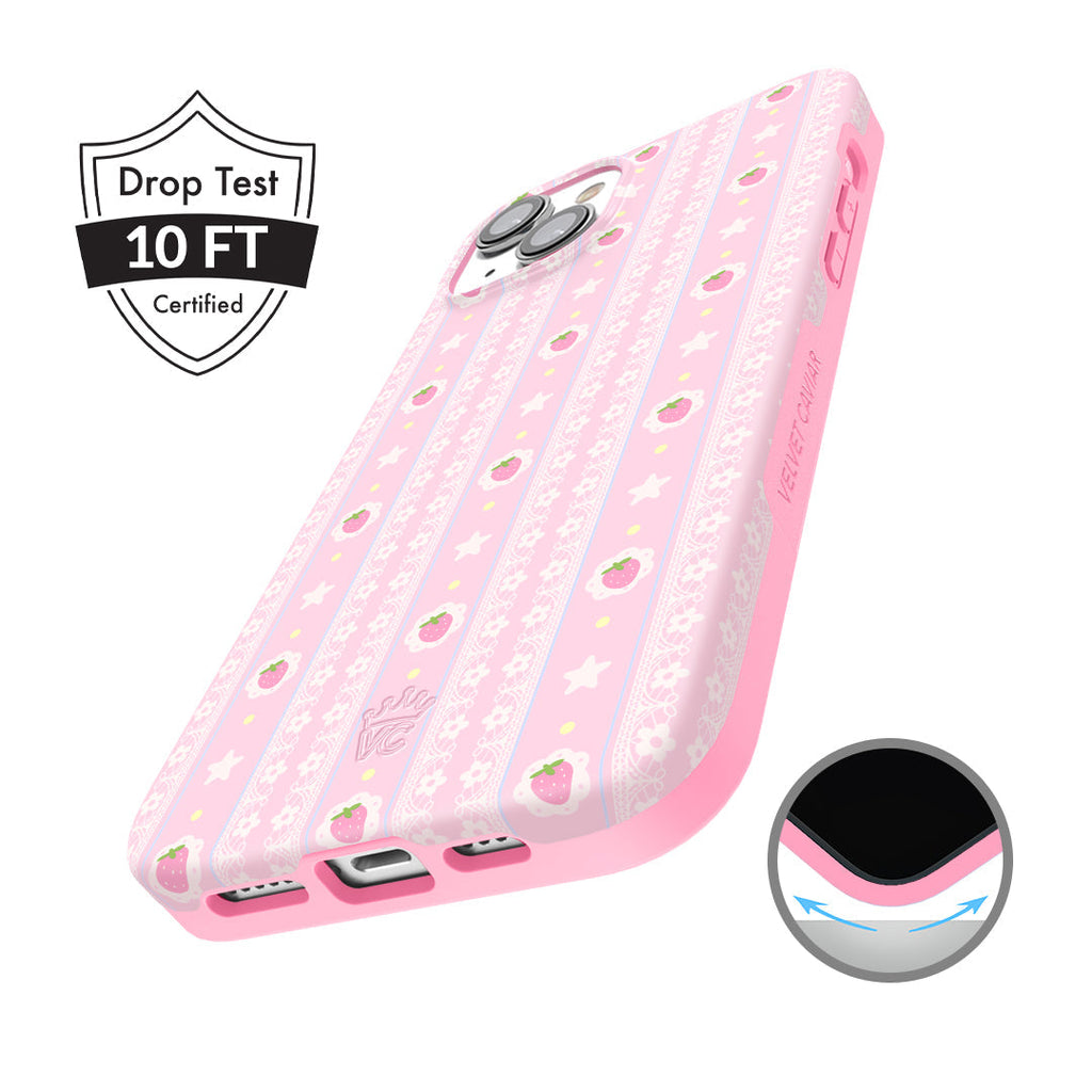 Strawberry Macaron iPhone Case