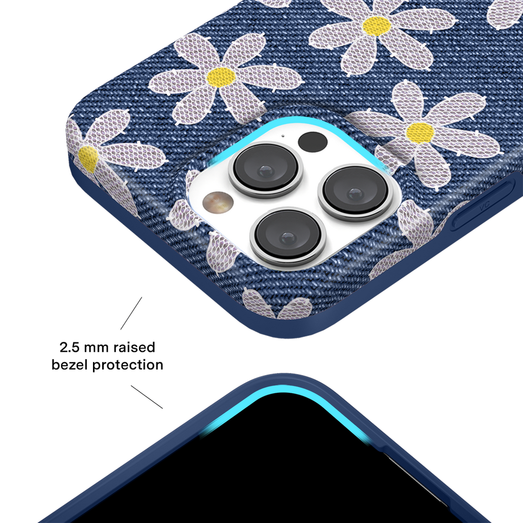 Denim Daisy iPhone Case