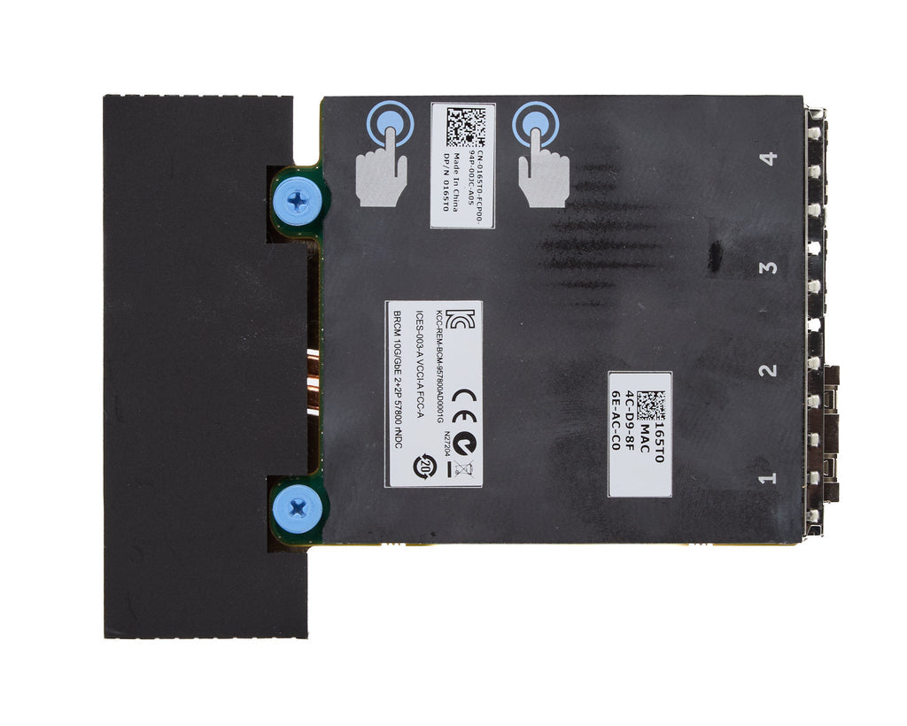 Dell Broadcom 57800S Dual Port 10GB SFP+ & Dual Port 1GB RJ45 rNDC
