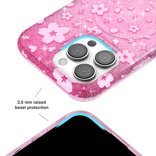 Cherry Blossom Glitter iPhone Case