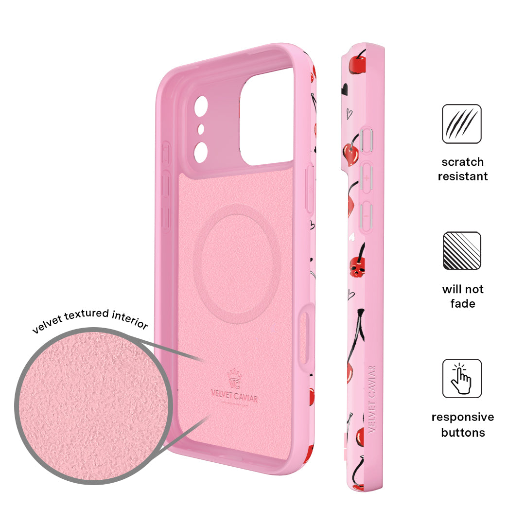 Sour Cherry Skulls iPhone Case