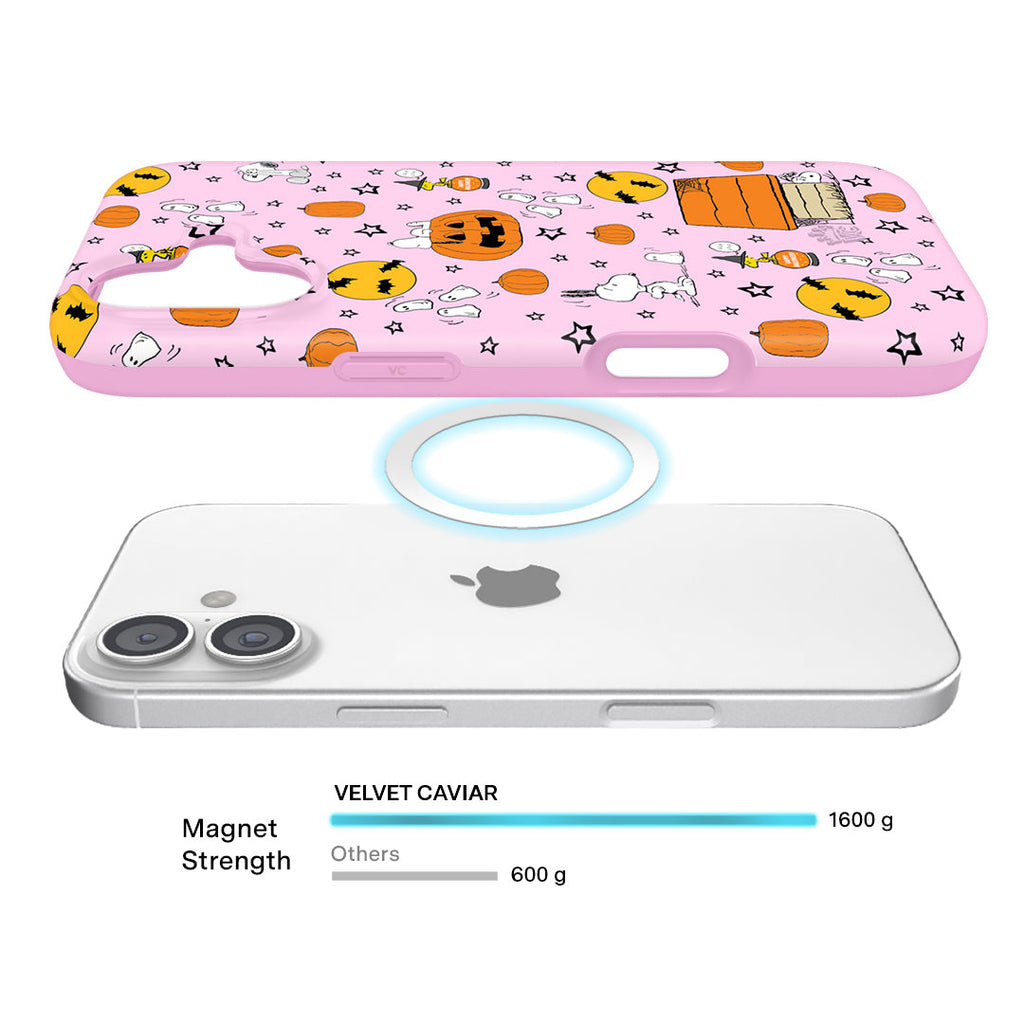 Snoopy Pink Pumpkins iPhone Case