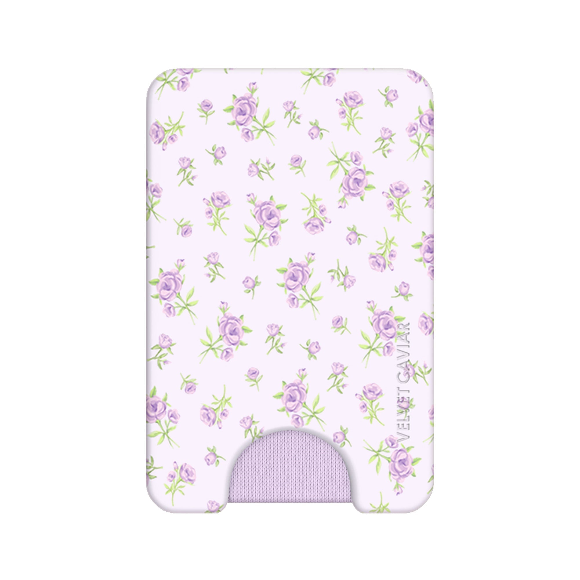 Dainty Lilac Floral MagSafe Wallet