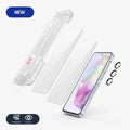FLOLAB NanoArmour ONETIME for Galaxy A35: 2 Screen Protectors, 1 Black Lens Glass - Ultra Clear