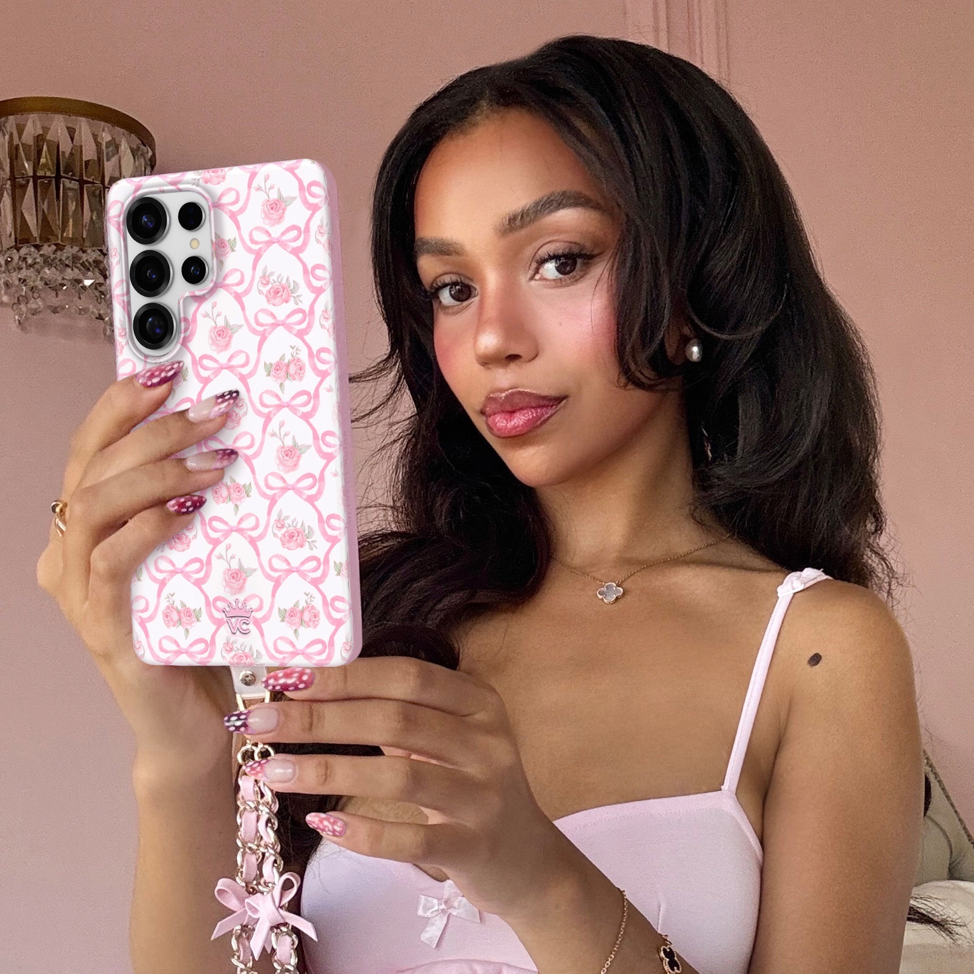 Lovely Pink Bows Samsung Case