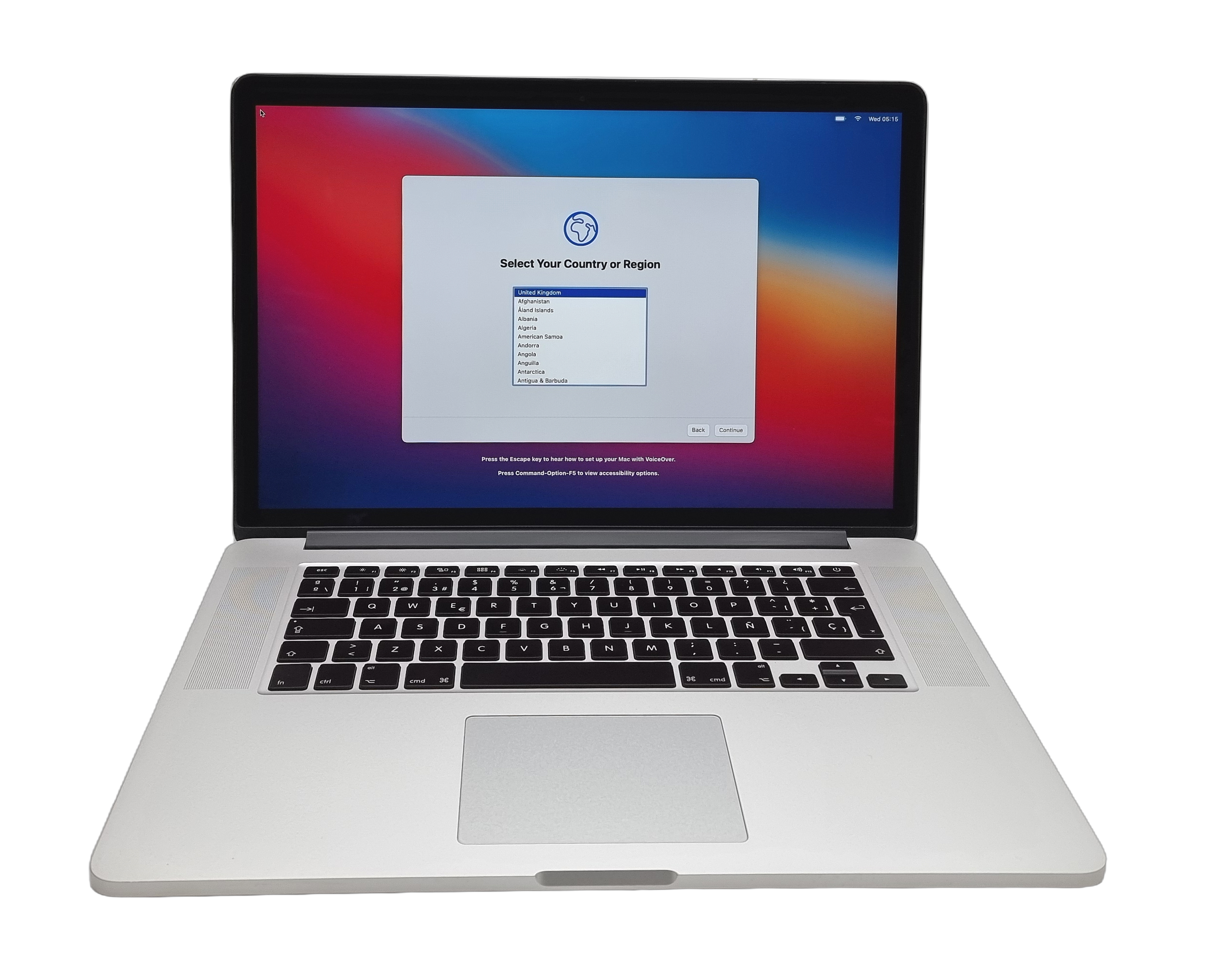 Apple MacBook Pro 2014 Laptop 15" Core i7 4th Gen 16GB RAM 256GB SSD, Spanish KB