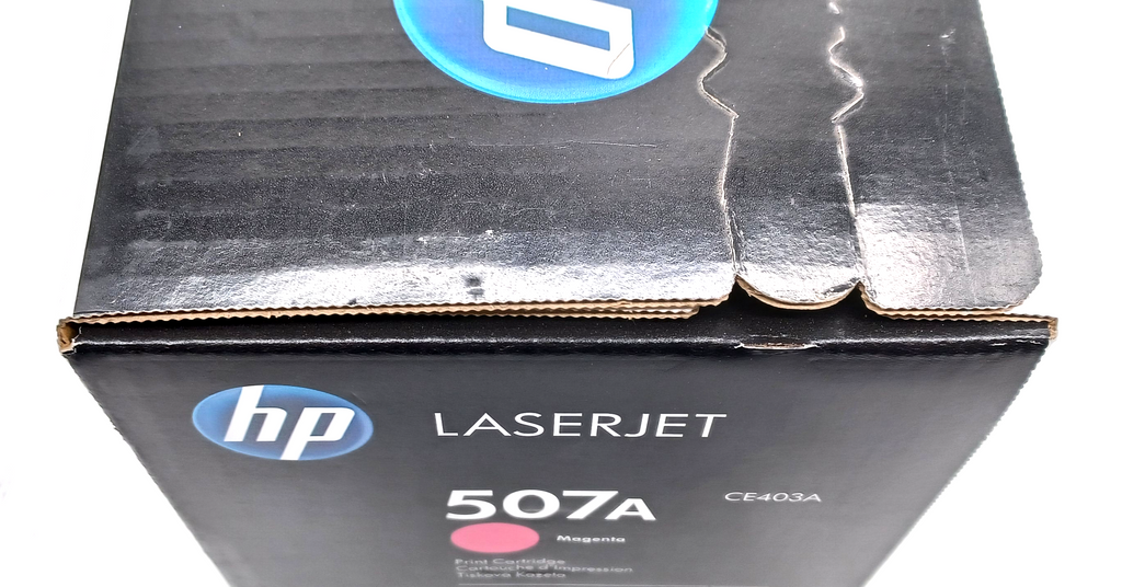 Genuine HP CE403A Magenta Laser Toner Cartidge 507A, Departures Livery