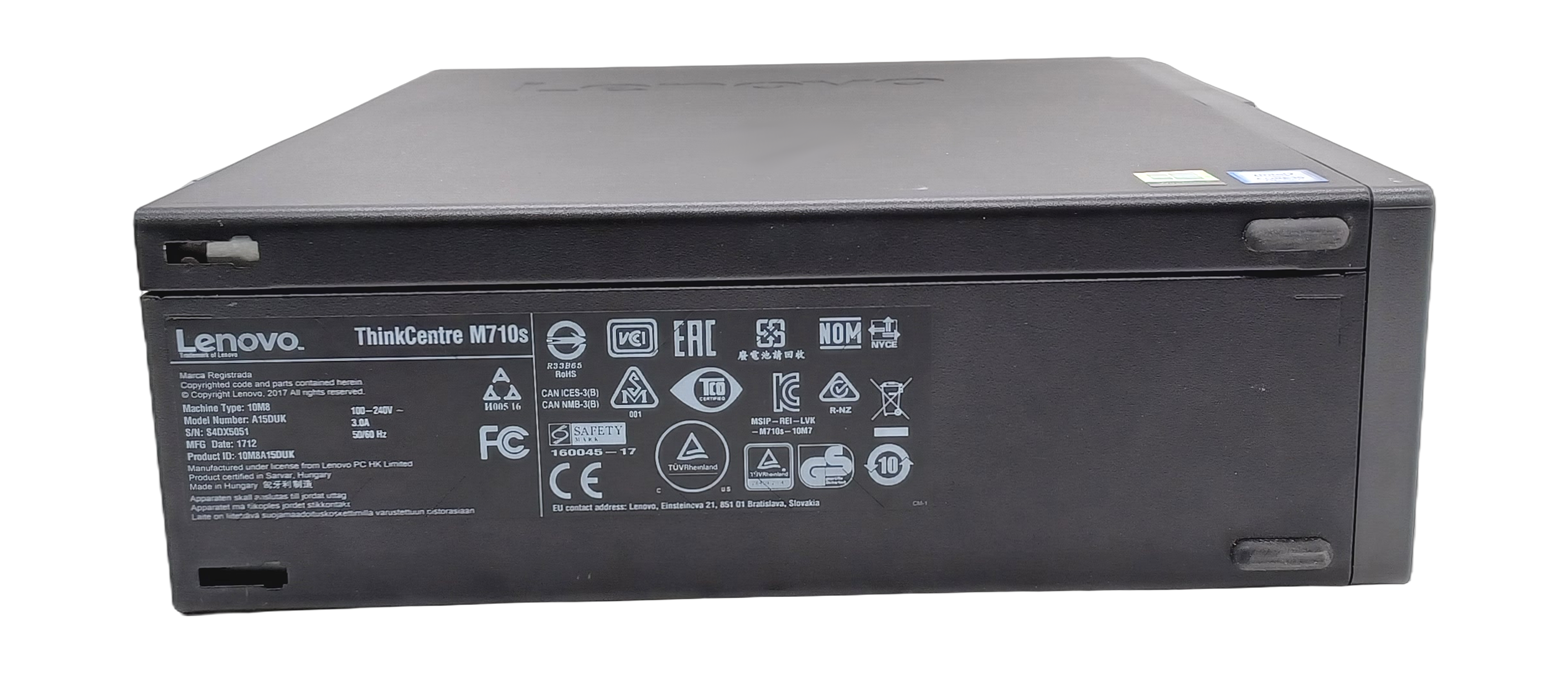 Lenovo ThinkCentre M710s SFF PC, Core i5 7th Gen, 8GB RAM, 256GB SSD, Windows 10