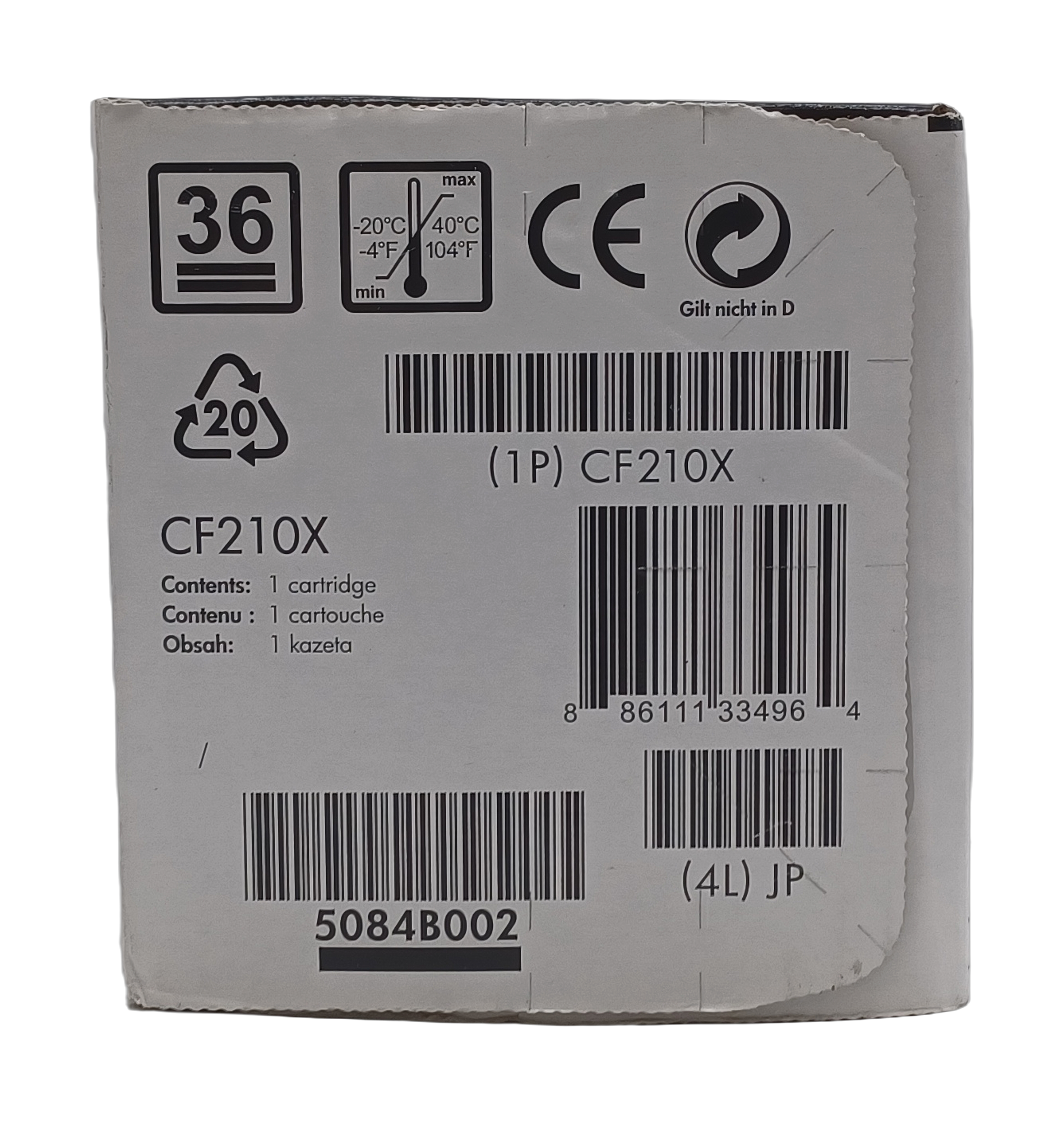 Genuine HP CF210X High Volume Laser Toner Cartidge 131A, Departures Livery