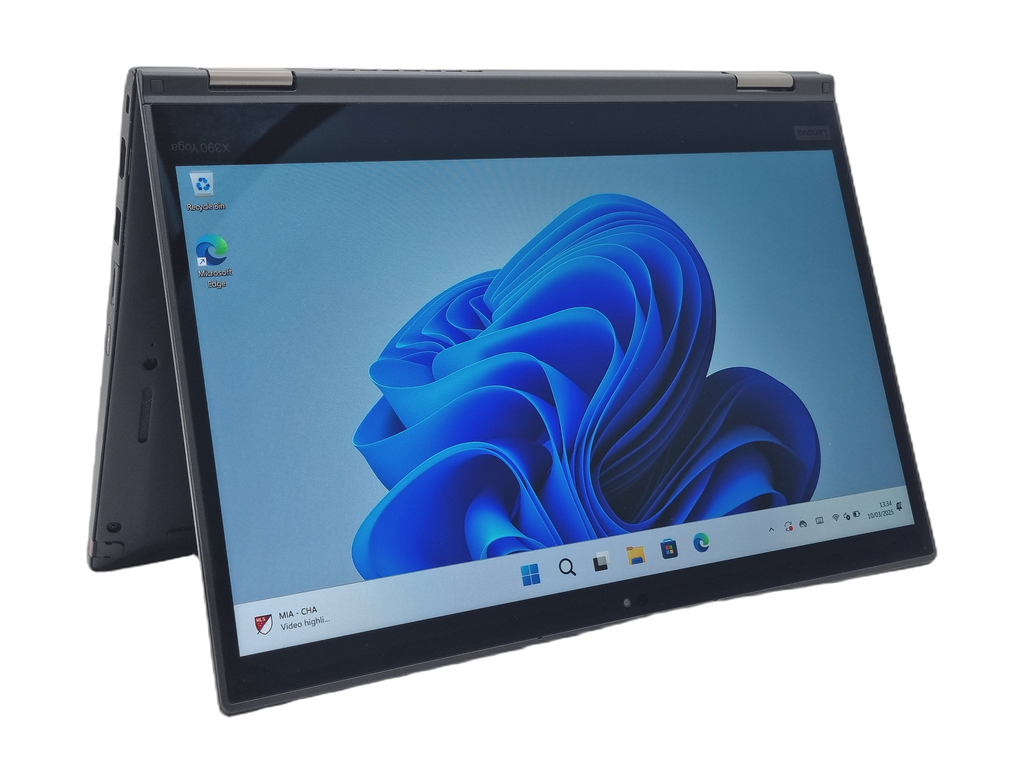 Lenovo ThinkPad X390 Yoga Laptop, 13.3" i5 8th Gen, 8GB RAM, 256GB SSD (Grade C)