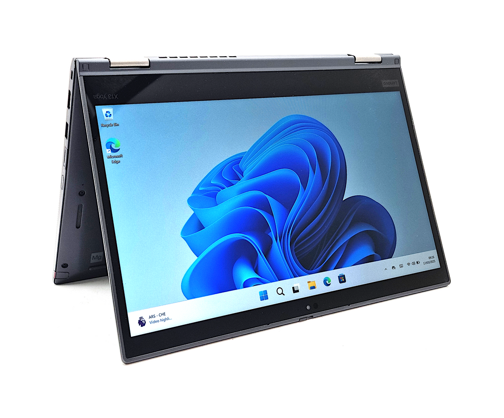 Lenovo X13 Yoga Laptop, 13.3" i7 10th Gen, 16GB RAM, 256GB SSD, Win 11