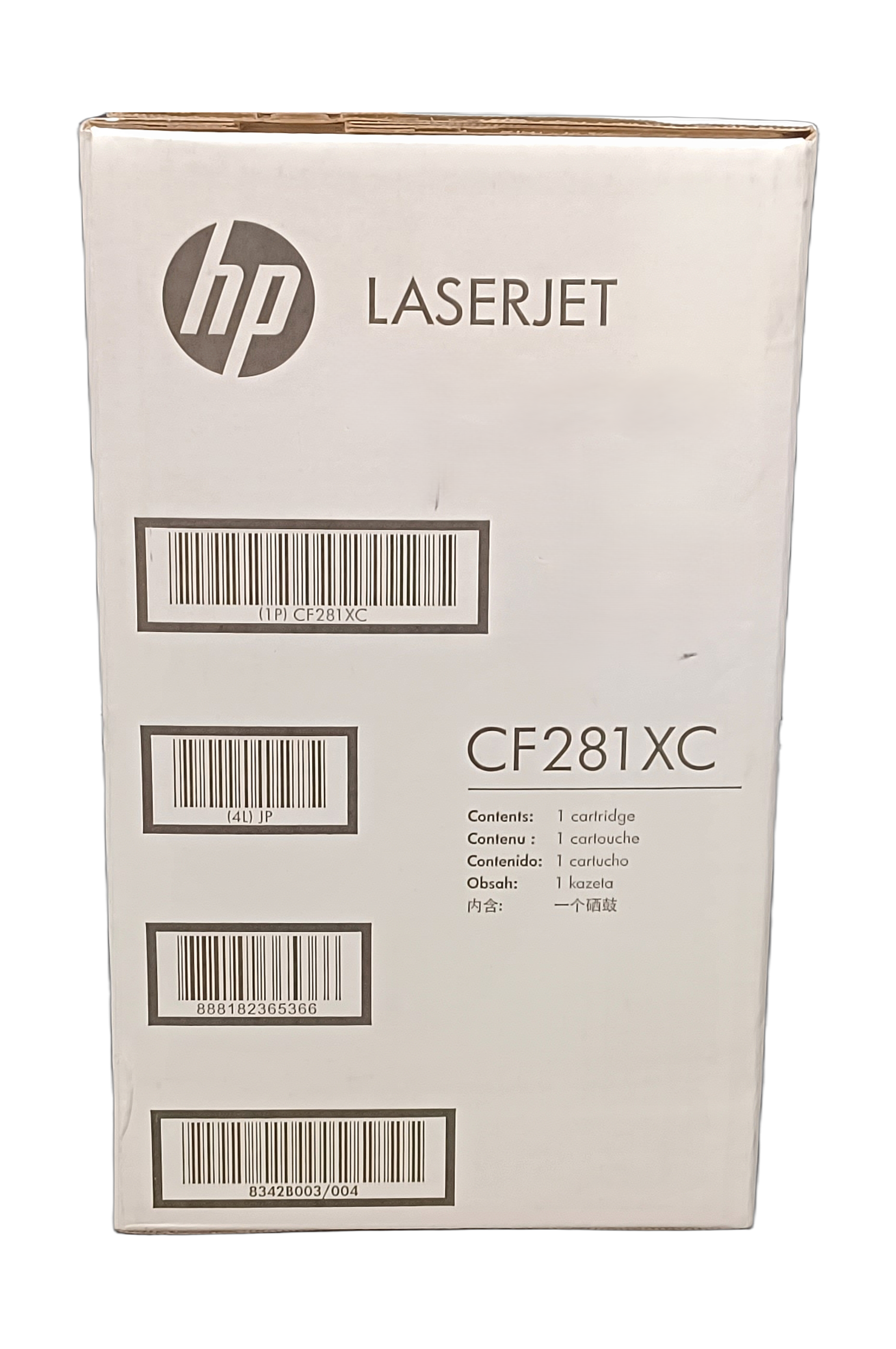 Genuine HP CF281XC High-Yield Black Laser Toner Cartridge, Plain Box