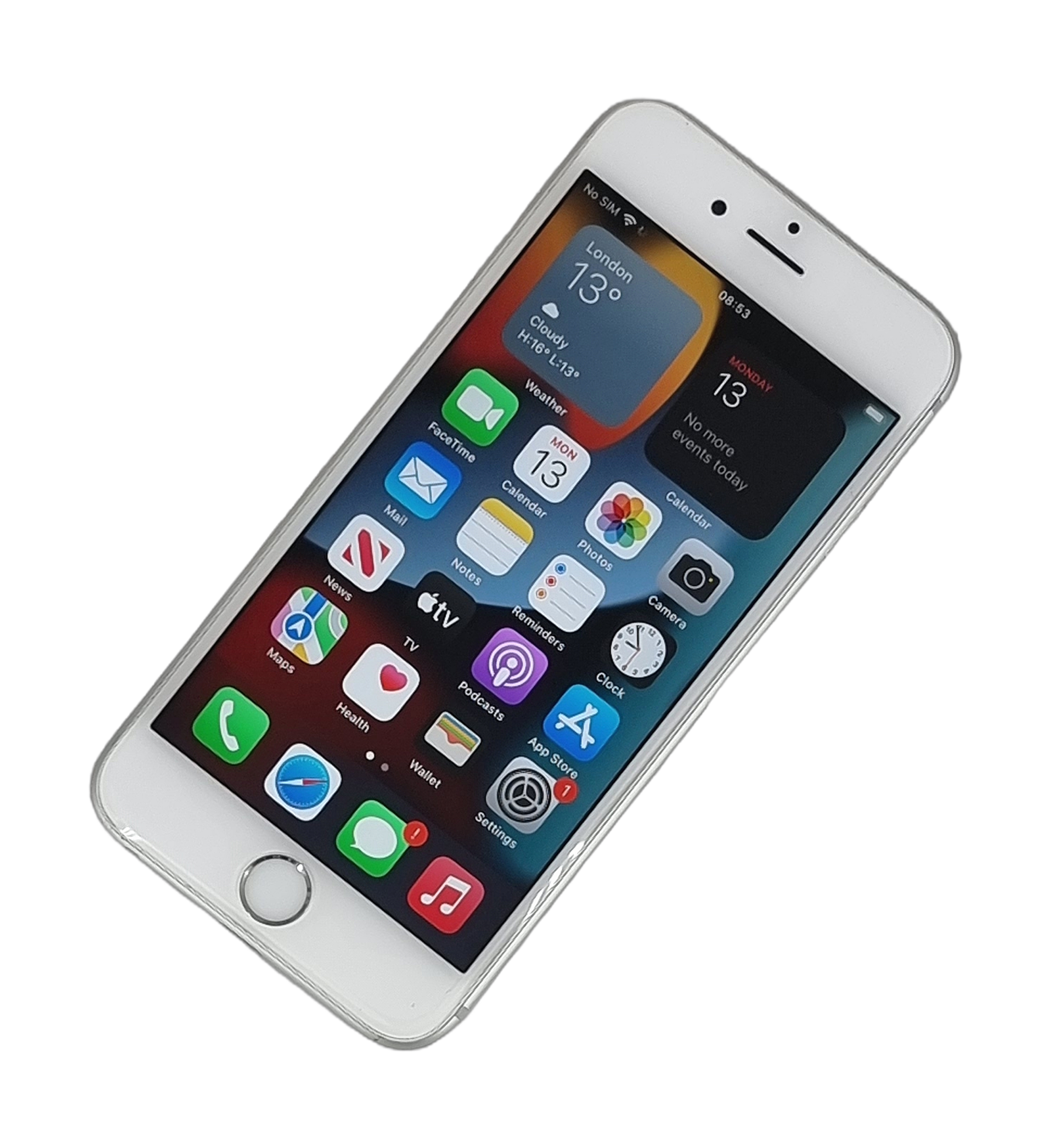 Apple iPhone 6S Plus Smartphone, 64GB, Unlocked, Silver, A1688
