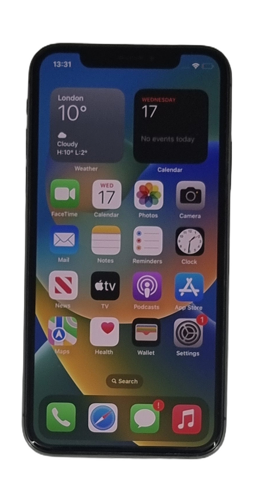 Apple iPhone X Smartphone, 64GB, Network Unlocked, Black, A1901