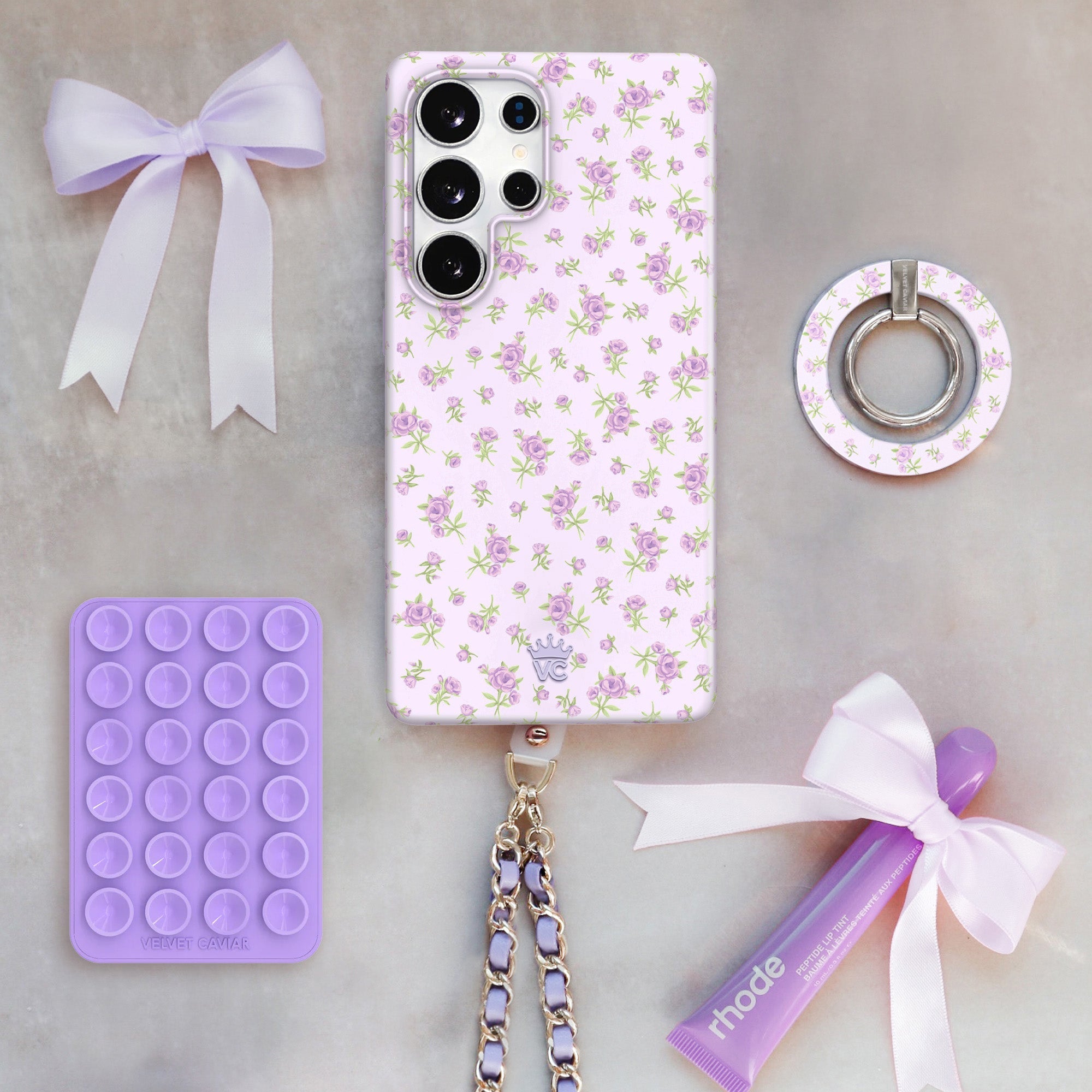 Dainty Lilac Floral Samsung Case
