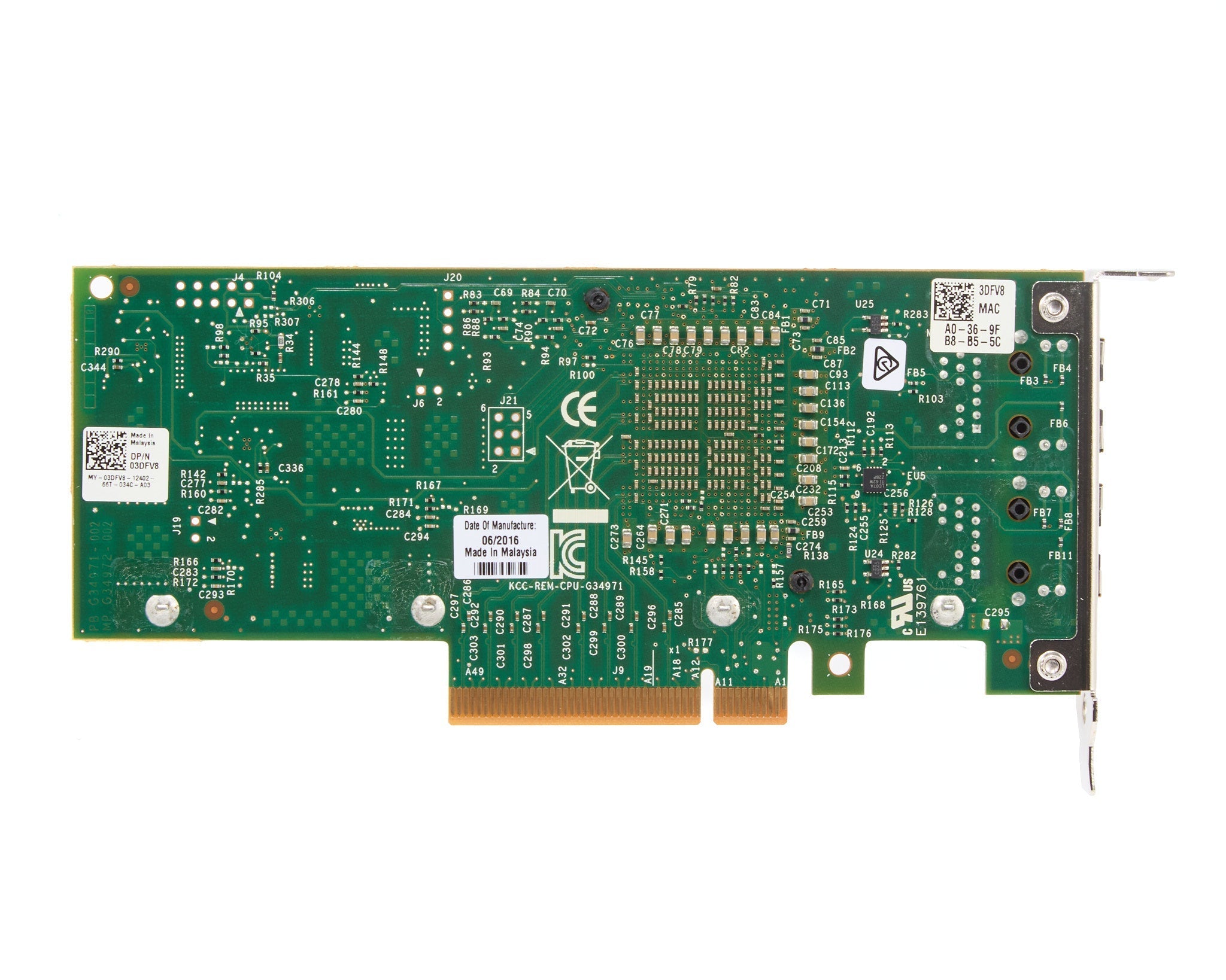 Dell Intel X540-T2 Dual Port 10GB RJ45 Low Profile