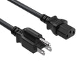 Power Cord Cable 18AWG 6ft 125V 15A NEMA 5-15P to C13