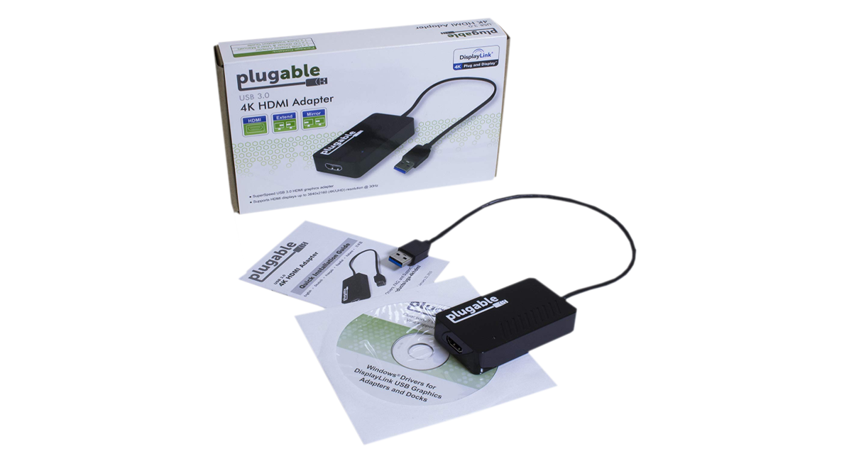 1x USB to HDMI UHD Video Adapter