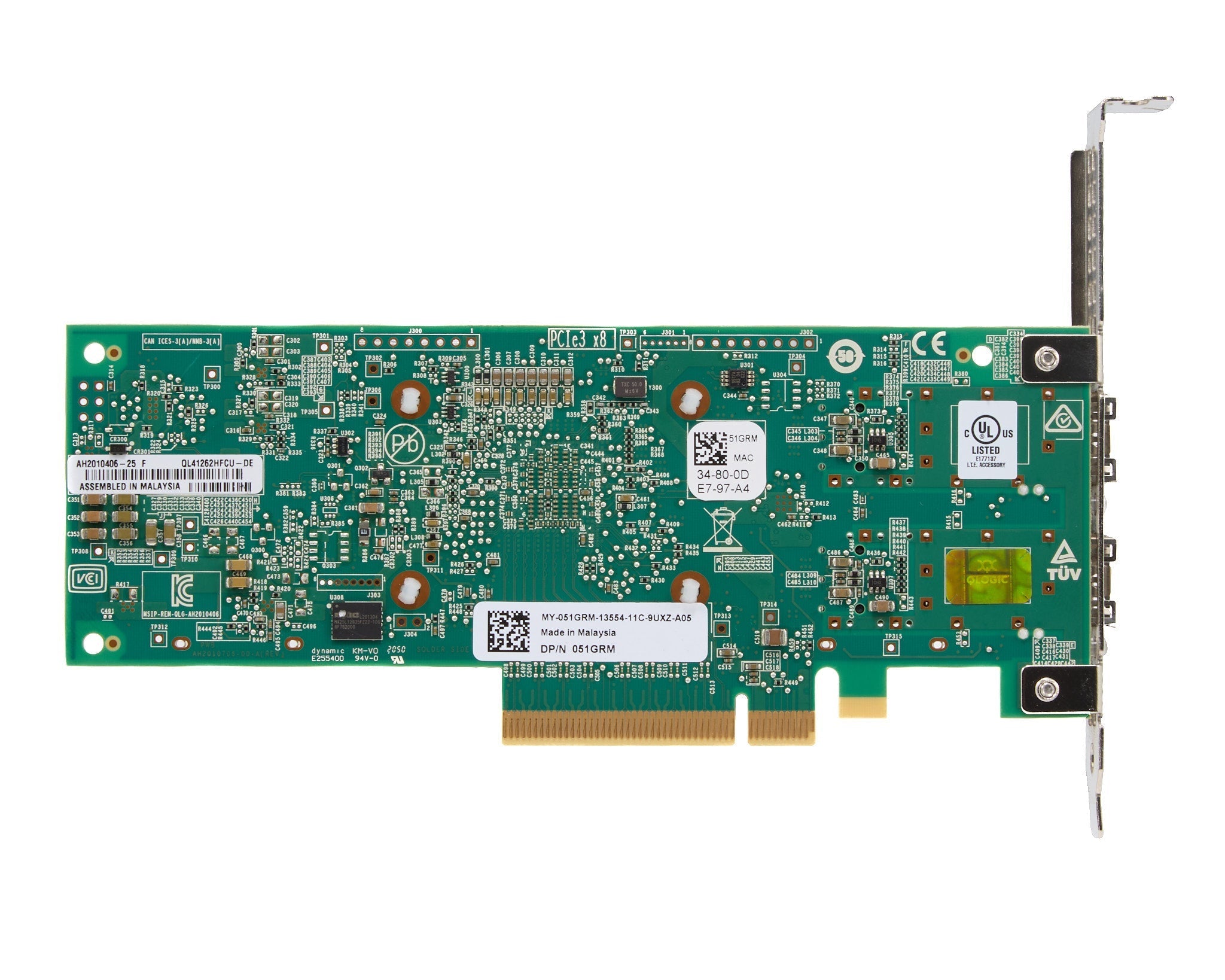 Dell QLogic QL41262HFCU-DE Dual Port 25GB SFP+ CNA Full Height