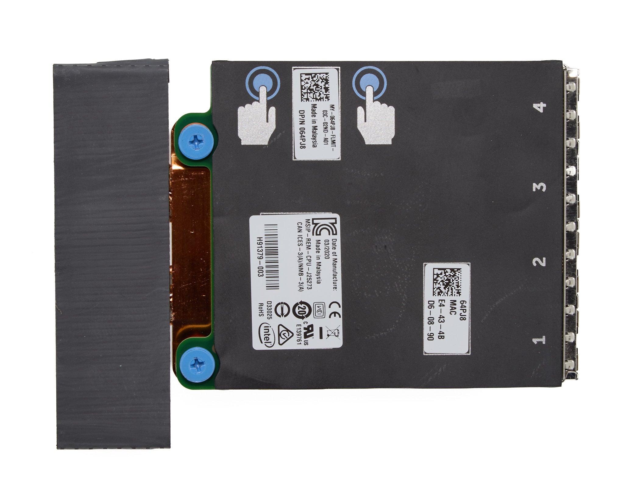 Dell Intel X550 Quad Port 10GB RJ45 rNDC