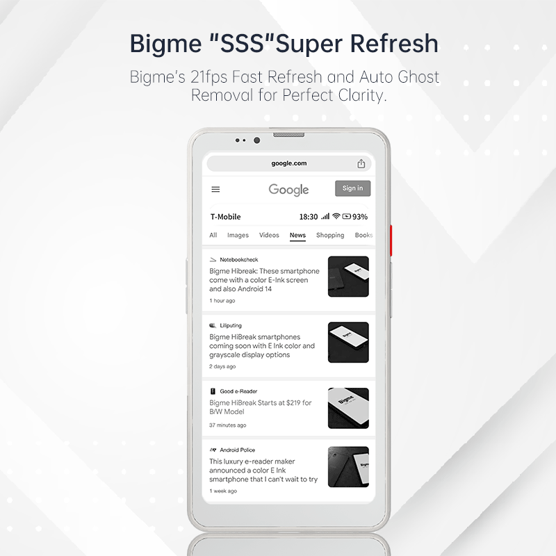Black Friday Sale-Hibreak Pro ePaper Smartphone  with Android 14 OS-Black and White version