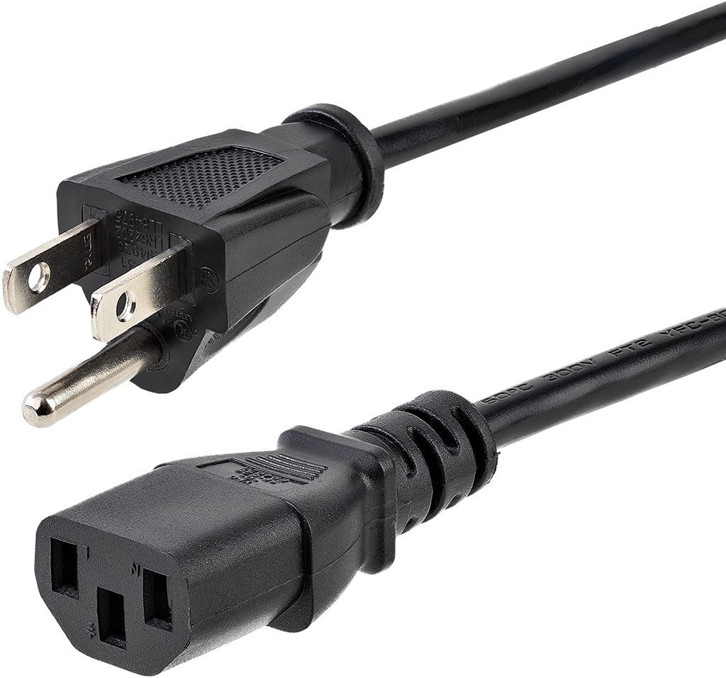 Desktop Power Cable 3 Pin Connector Universal Power Cord
