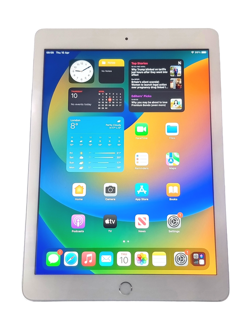 Apple iPad 5th Generation Tablet, 9.7", 32GB, Wi-Fi, Silver, A1822