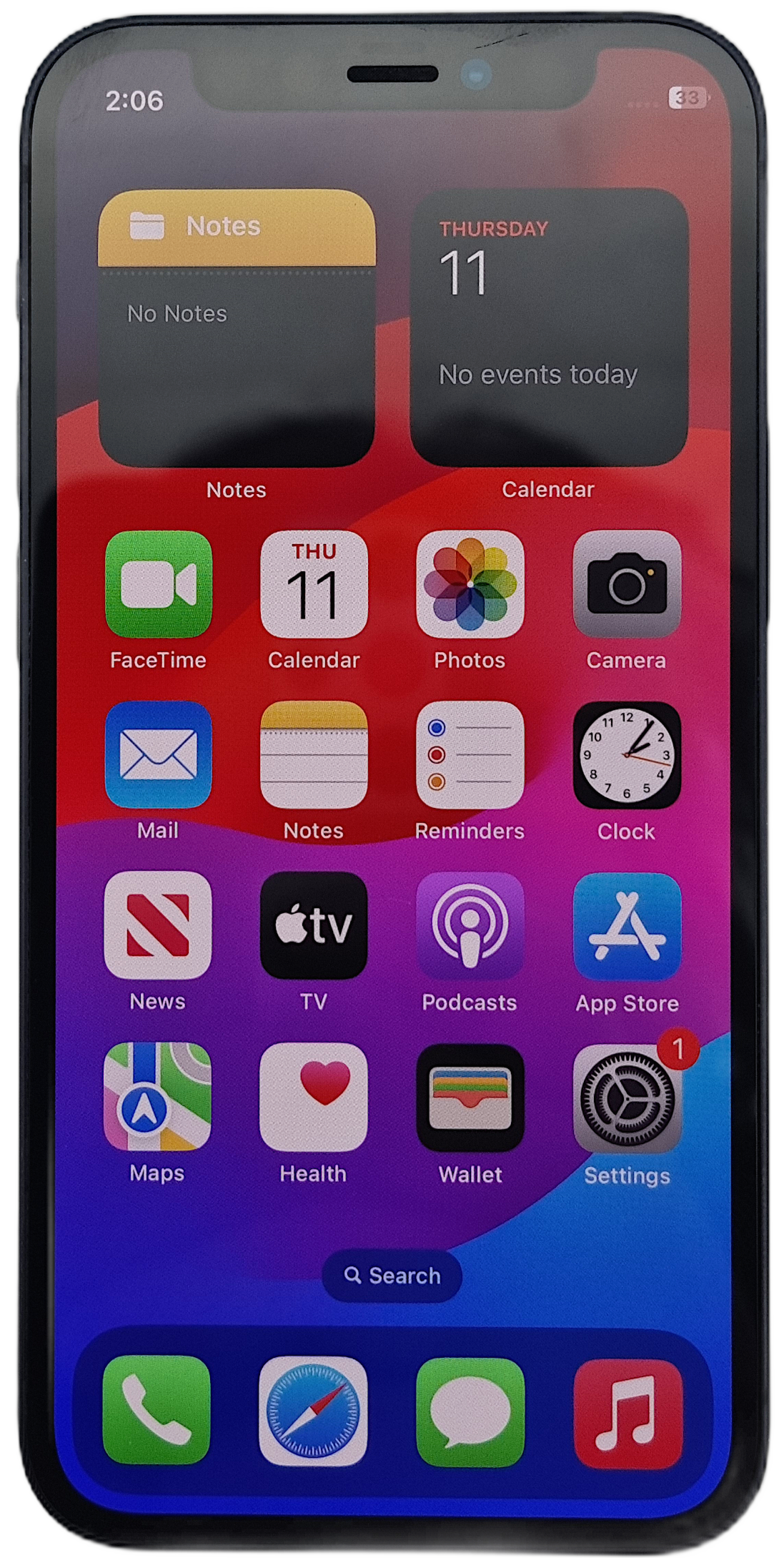 Apple Iphone 12 Smartphone, 128GB, Black, Network Unlocked, A2403