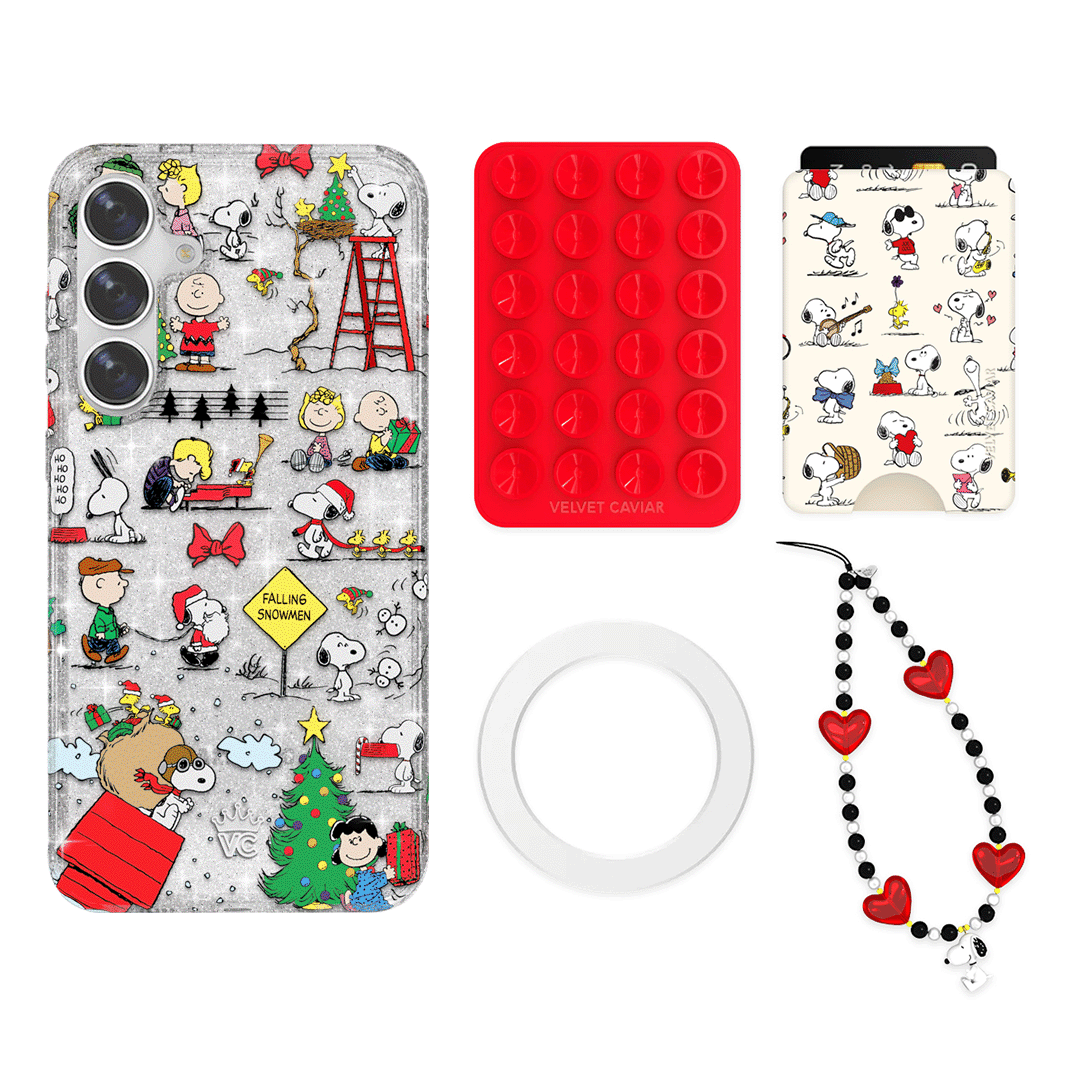 Snoopy Christmas Glitter Galaxy Bundle Set - Wallet