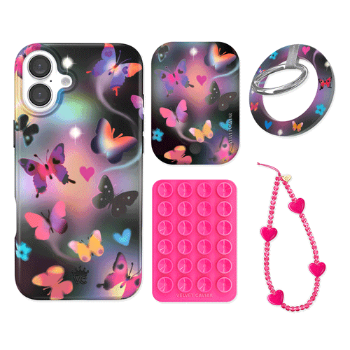 Aurora Butterfly iPhone Bundle Set - Grip
