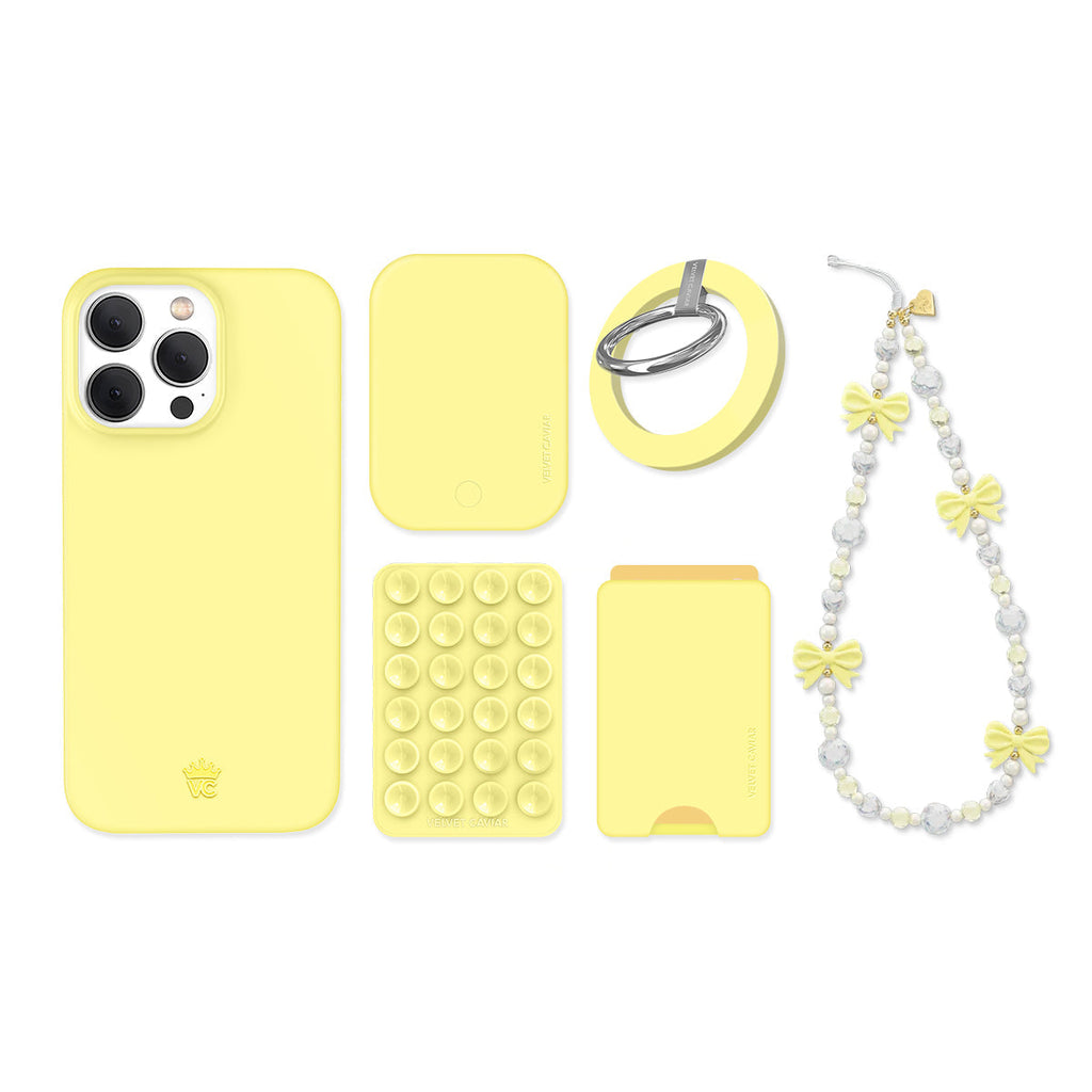 Butter Yellow iPhone Bundle Set