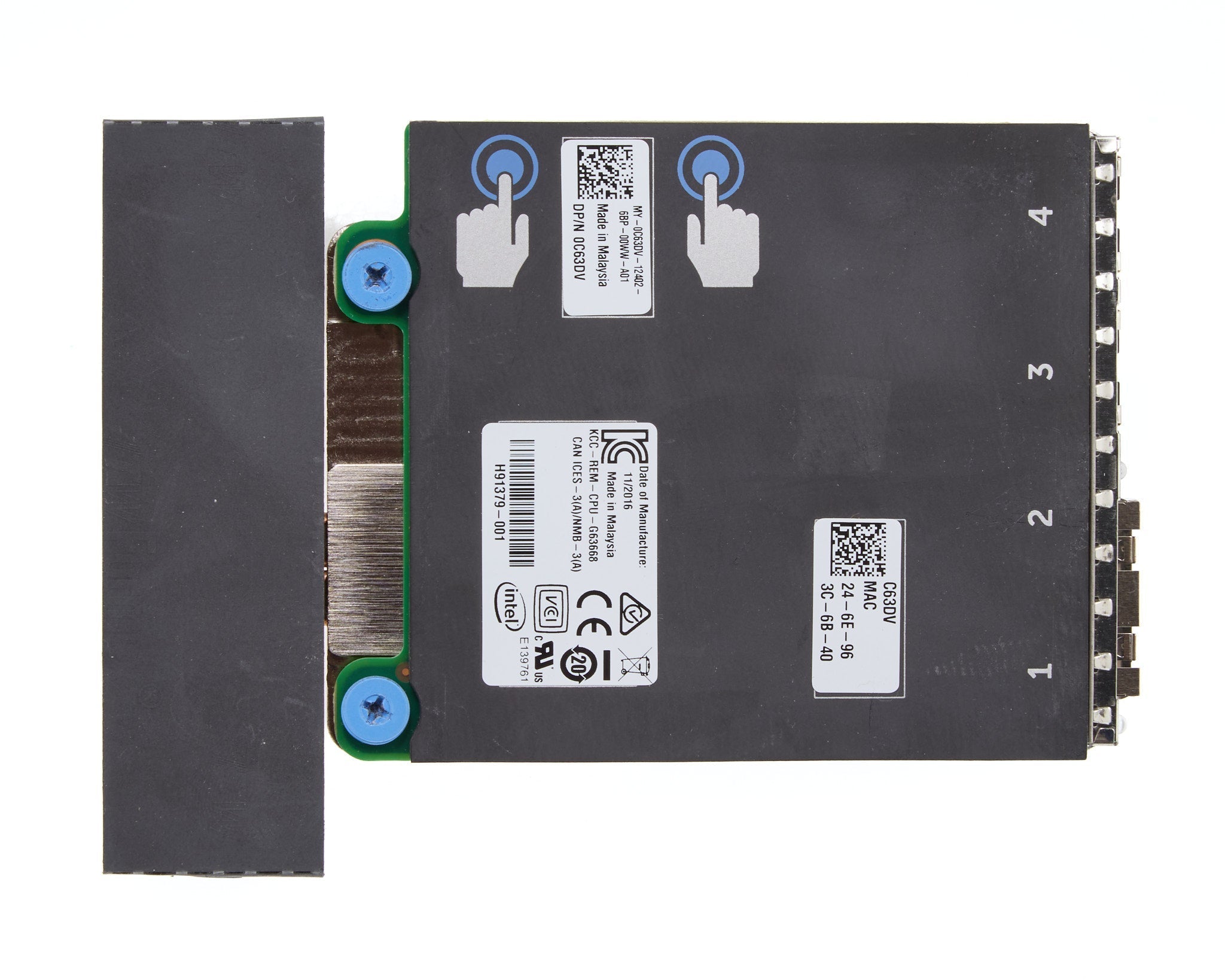 Dell Intel X520 Dual Port 10GB SFP & I350 Dual Port 1GB RJ45 rNDC