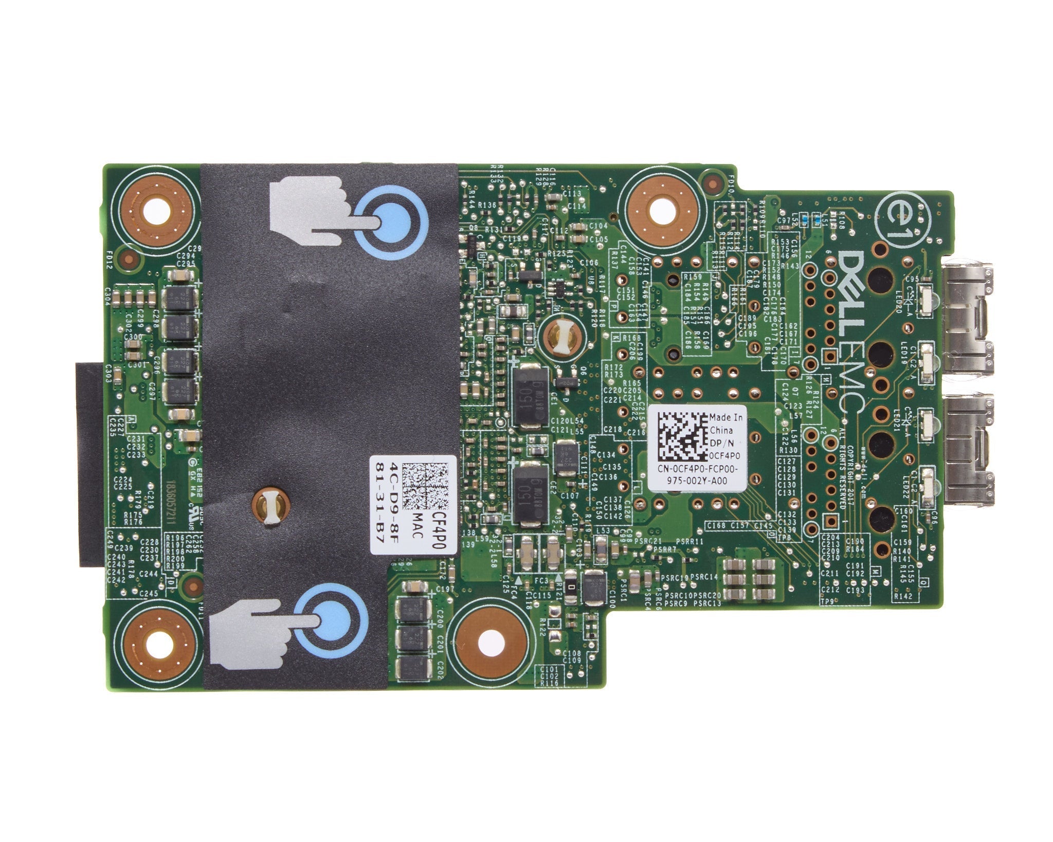 Dell Broadcom 57416 Dual Port 10 GB SFP+ Rear Mezzanine