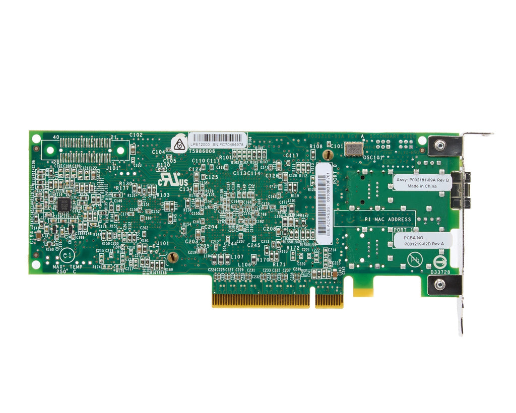Dell Emulex LPE12000 Single Port 8GB Fiber Channel SFP+ HBA Low Profile