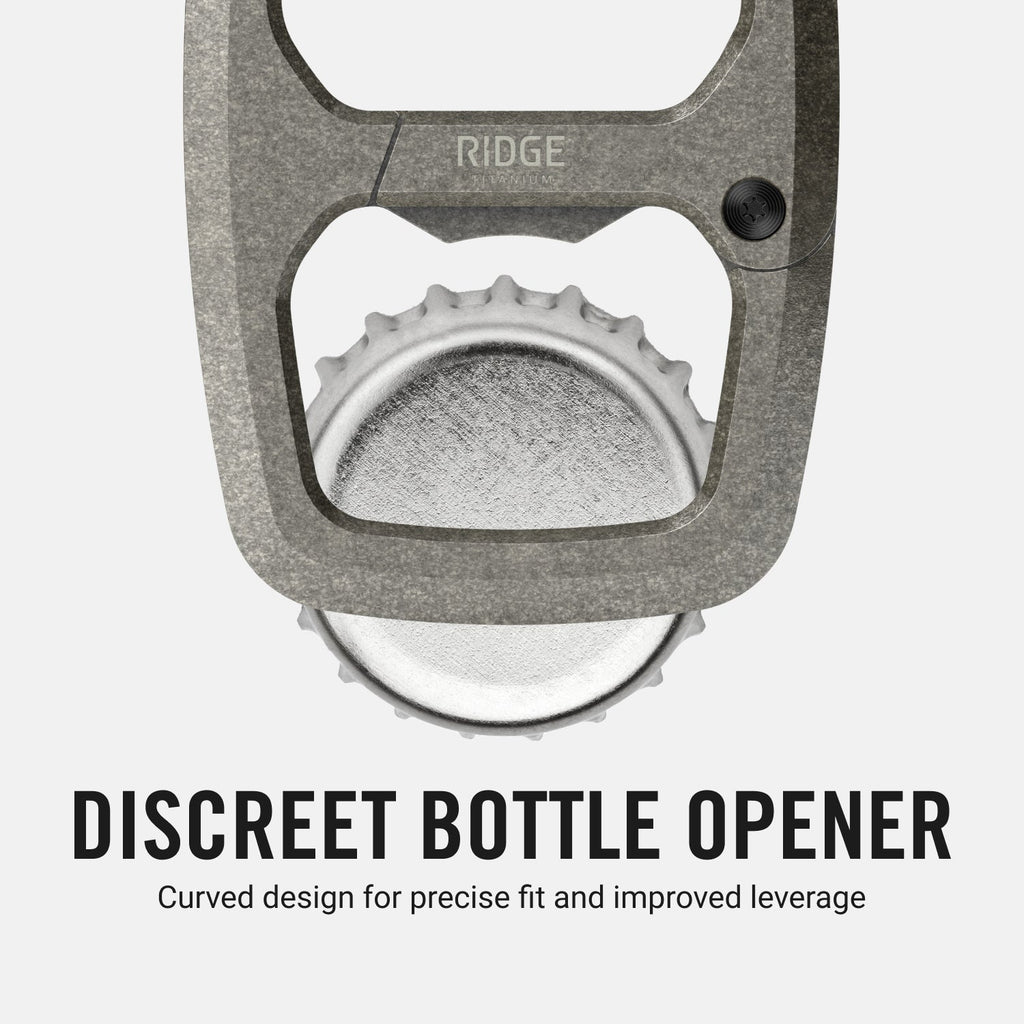 Dual Chamber Carabiner  - Stonewashed Titanium