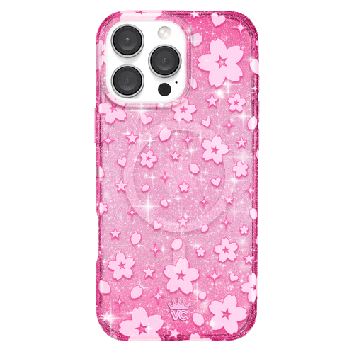 Cherry Blossom Glitter iPhone Case