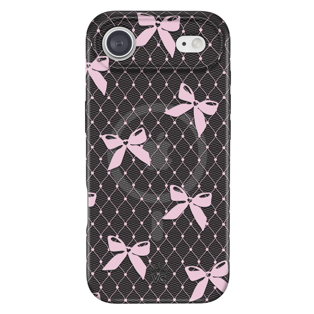 Lacy Pink Bows iPhone Case