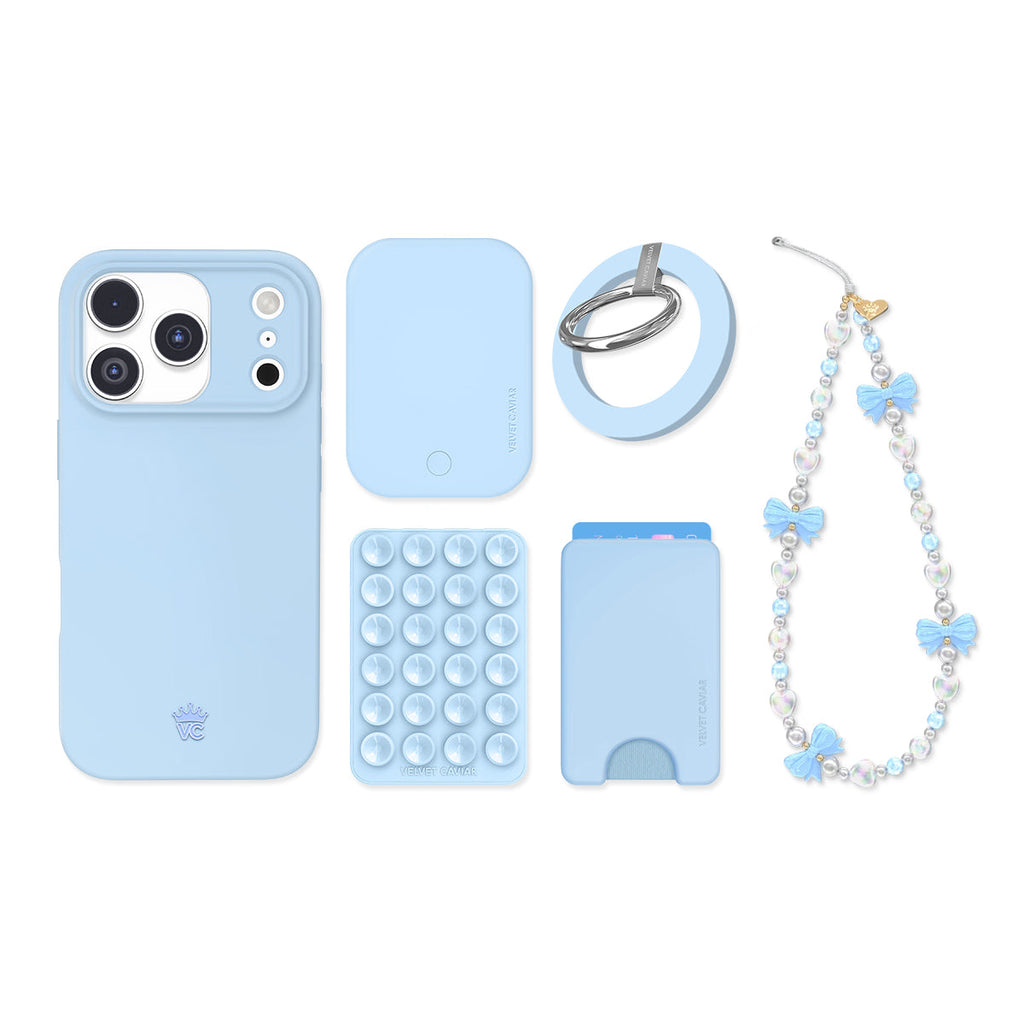 Cotton Candy Blue iPhone Bundle Set