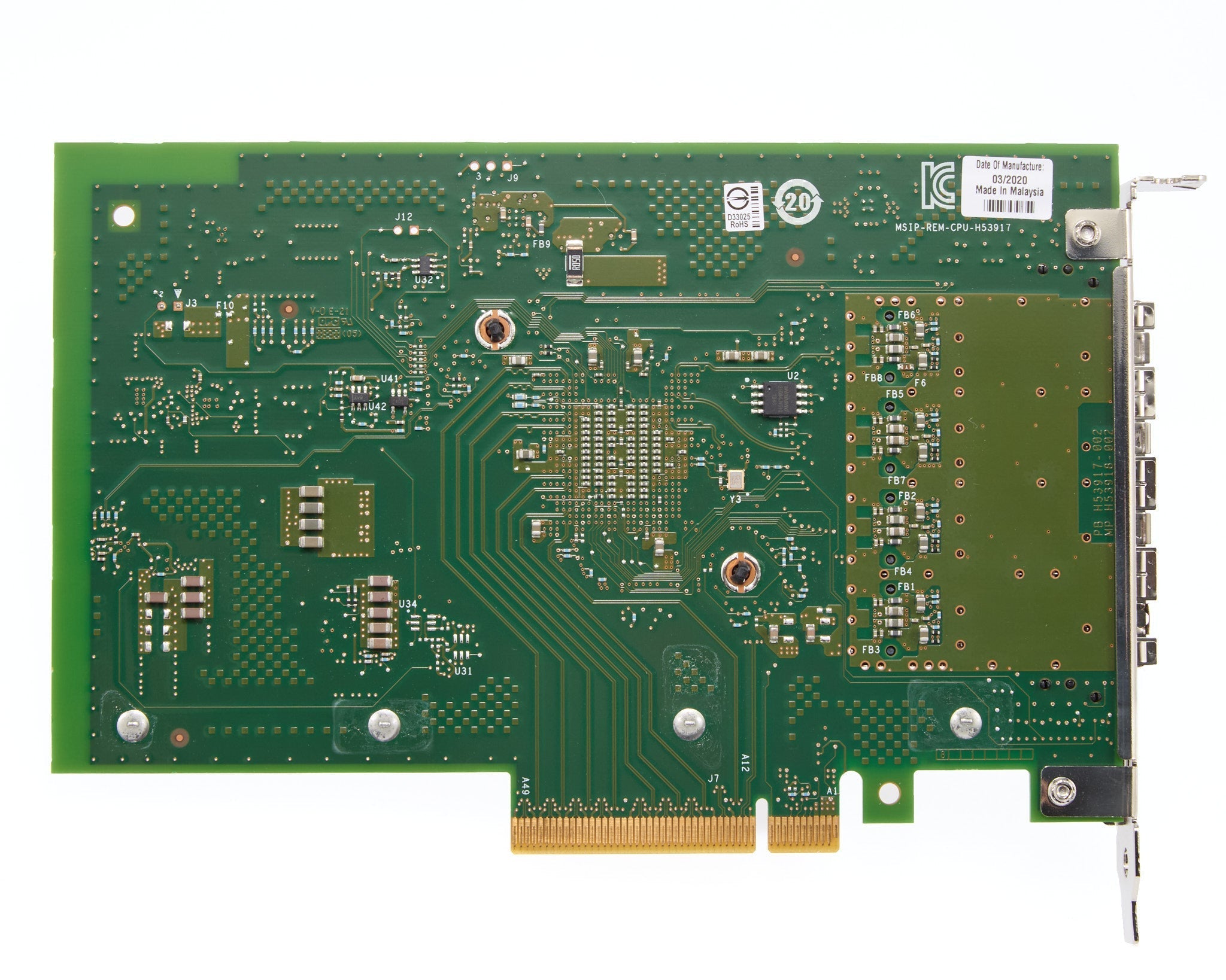 Dell Intel X710-DA4 Quad Port 10GB SFP+ CNA Full Height