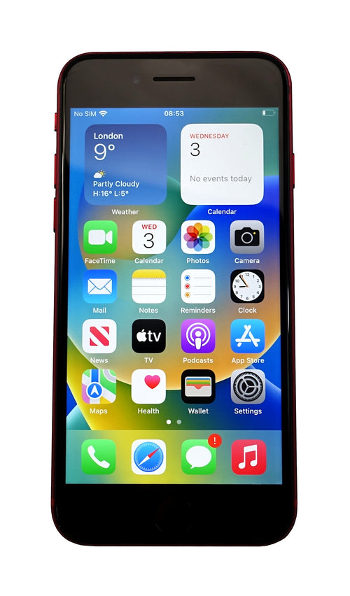 Apple iPhone SE 2nd Generation, 128GB, Network Unlocked, Red, A2296
