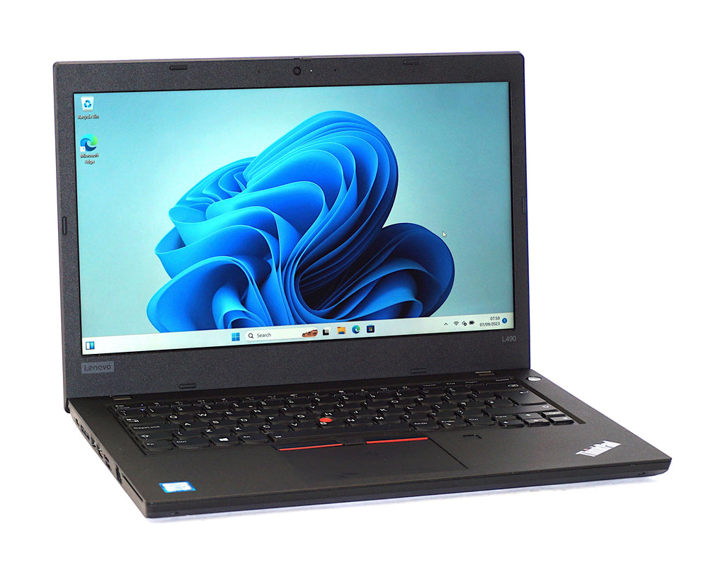 Lenovo ThinkPad L490 Laptop, 14" Core i5 8th Gen, 8GB RAM, 256GB SSD (Grade C)