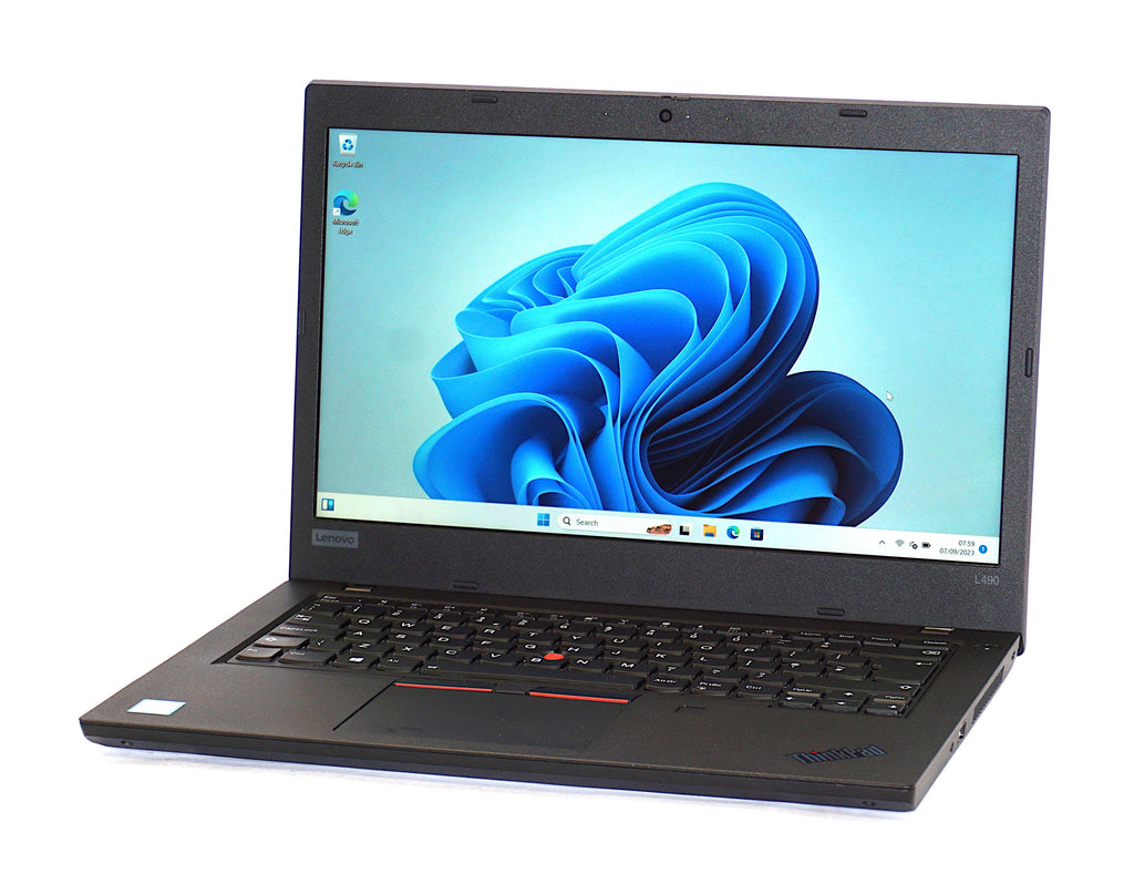 Lenovo ThinkPad L490 Laptop, 14" Core i5 8th Gen, 8GB RAM, 256GB SSD (Grade C)