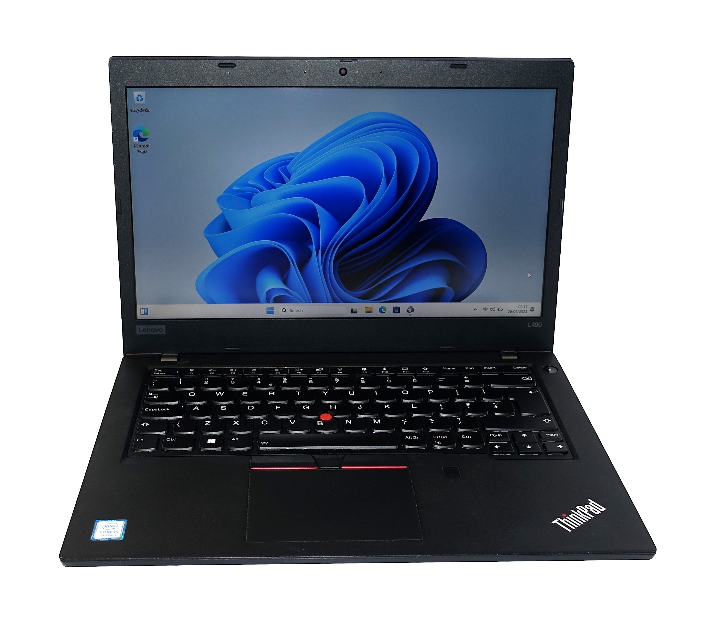 Lenovo ThinkPad L490 Laptop, 14" Core i5 8th Gen, 8GB RAM, 256GB SSD, Windows 11