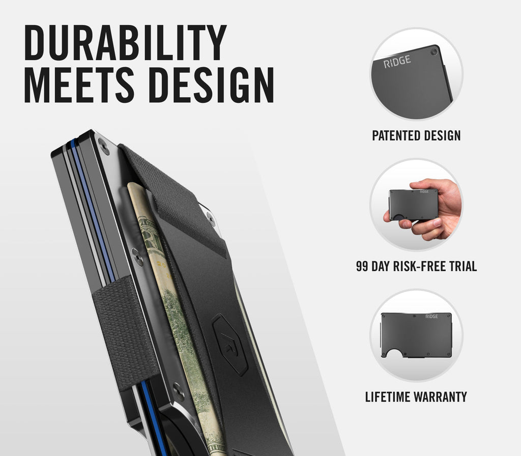 Ridge Wallet - Carolina Panthers - Carbon Fiber 3k