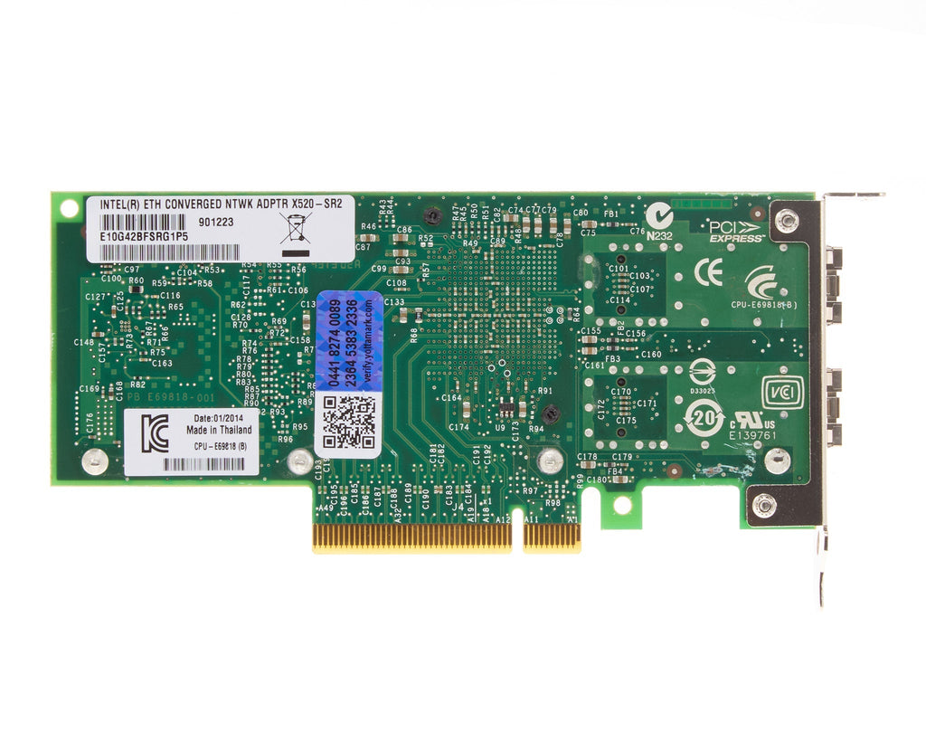 OEM Intel X520-DA2 Dual Port 10GB SFP+ CNA Low Profile